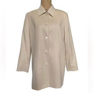 Escada Rabbit Wool Women’s Large Button Front Jacket Size 42